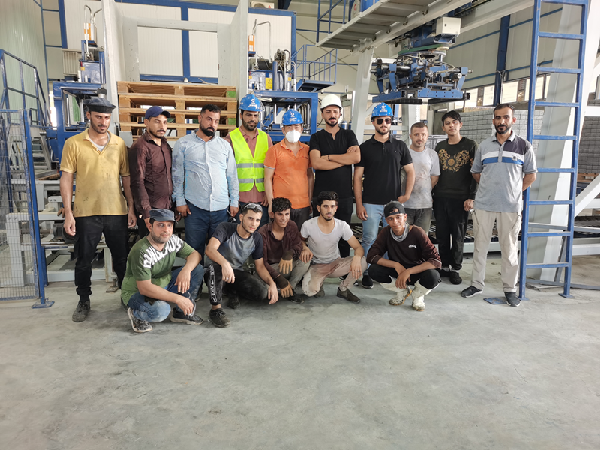 Puikus Kinijos ir Vokietijos technologijų derinys, QGM ir Zenith 1500 betoninių blokų mašinų gamybos linija padeda po karo rekonstrukcijos Irake